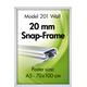 9413129 326119 Plakatramme Snap 20mm,alu 70 x 100 cm 